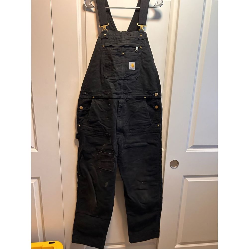 Black Carhartt Bibs 38 x 32